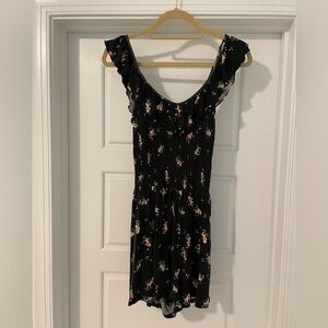 Xhilaration Black Floral Romper
